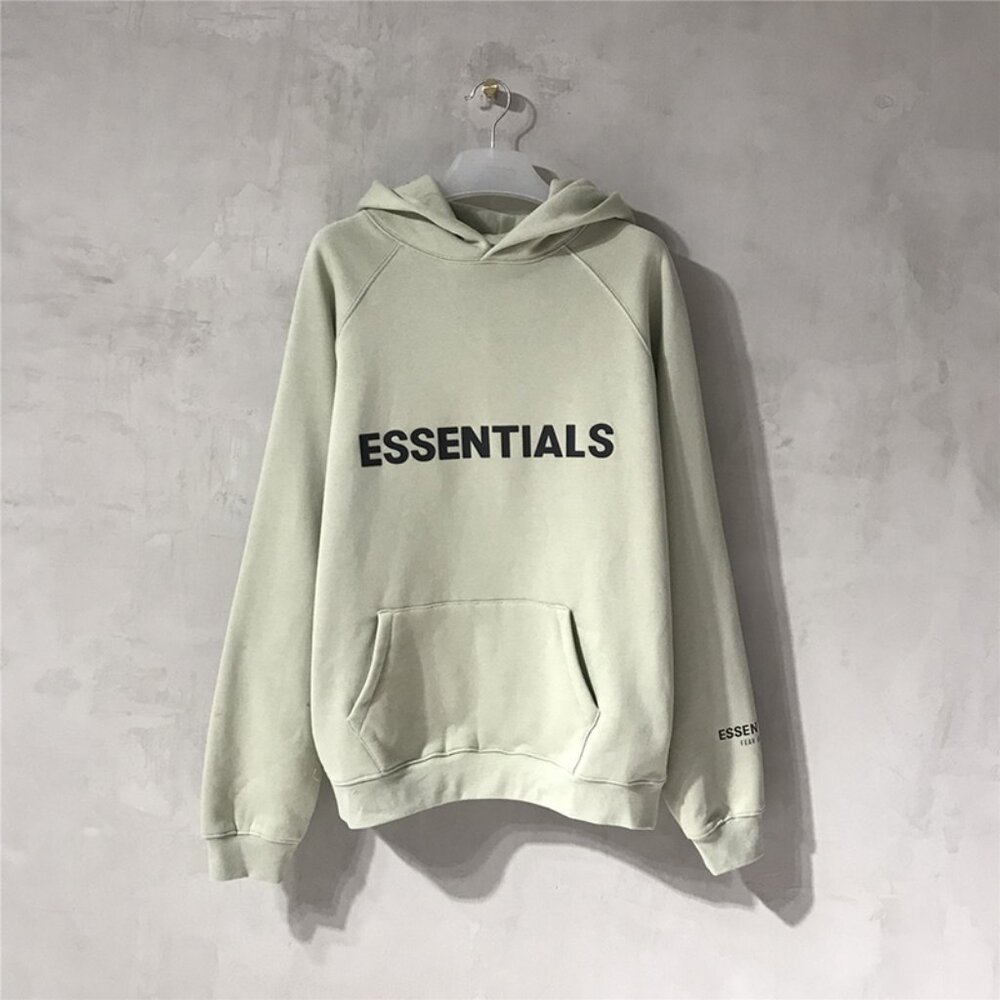Fear of God Light Grey-Green Hooded Sweatshirt